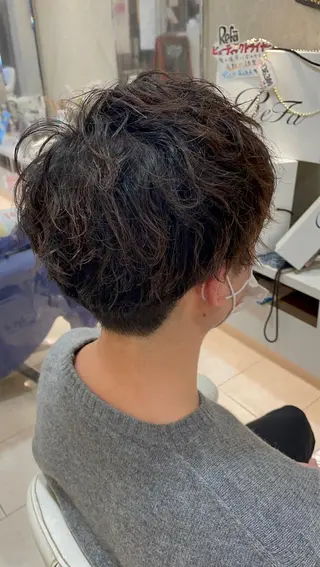 パーマ メンズ ボブ/ショート/ チヨノのヘアスタイル