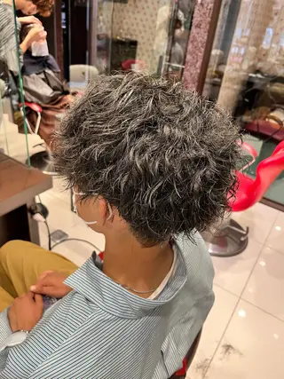 パーマ メンズ 縮毛/髪質改善 上野颯太のヘアスタイル