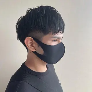 メンズ 堀結香/顔まわり レイヤー/蒲生四丁目のヘアスタイル