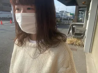 ミディアム パーマ 柔らかカラー🥛 mayucoのヘアスタイル