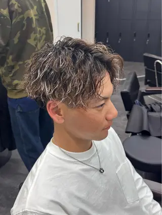 パーマ メンズ 柏メンズカットパーマ NO.1タイチのヘアスタイル