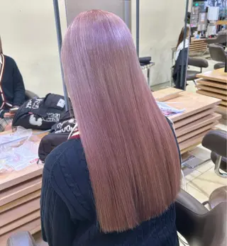 セミロング 暖色カラー/レイヤー カット/Yunaのヘアスタイル