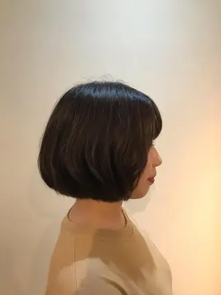 ミディアム 小杉輝/ショート /艶カラー✨のヘアスタイル