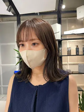 セミロング カラー 渋谷🎀透明感カラー レイヤー/mikuのヘアスタイル