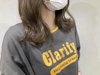 セミロング 野々市市役所周辺/イ ージーボールド/竹内のヘアスタイル