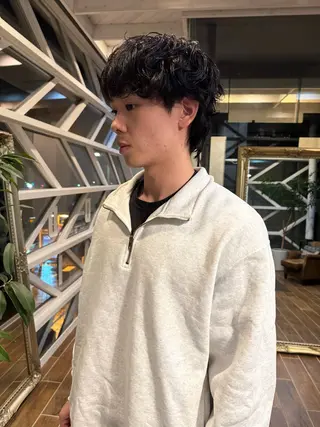 パーマ メンズ 村上 輝のヘアスタイル