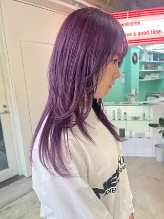 セミロング 💥ウルフカット デザインあんな💥のヘアスタイル