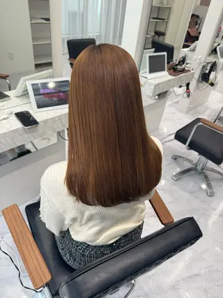 セミロング 西川 ことねのヘアスタイル