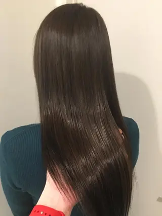 セミロング カラー 🌈評価No.1🌈 艶髪カラー❌エクステのヘアスタイル