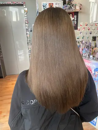 セミロング 💖推しカラー💖 オタク美容師✂ゆづきのヘアスタイル