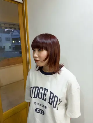 ミディアム 【縮毛矯正＆髪質改善 特化】/川上 結愛のヘアスタイル