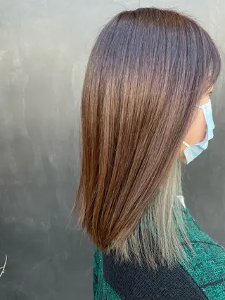 セミロング カラー wiz木更津所属・安藤 明夏のヘアスタイル