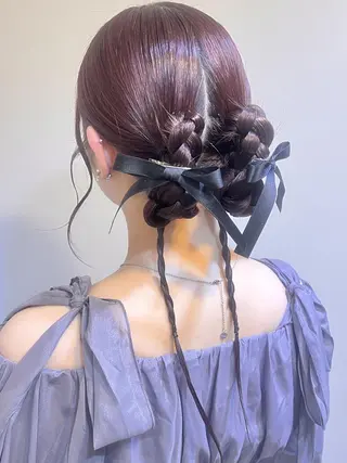 ヘアアレンジ 🤍ヘアセット.ヘア アレンジ湯山詩織🤍のヘアスタイル