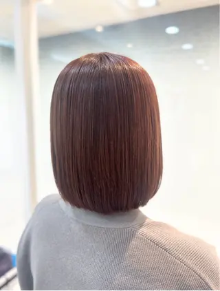 ショート カラー 髪質改善/縮毛矯正 ササキナツミのヘアスタイル