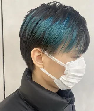 ショート カラー デザインカラー/パー マ🦖外岡咲希🦖のヘアスタイル