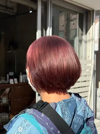 ショート カラー ✂︎cadre✂︎ 🪶かまだれいし🪶のヘアスタイル