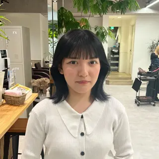 ミディアム omocha umiのヘアスタイル