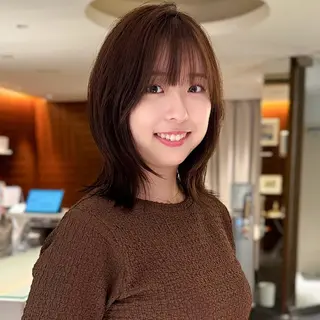 ミディアム モデル募集/山田蓮/ レイヤーボブのヘアスタイル