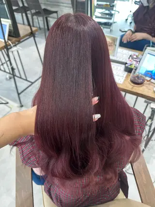 ロング カラー 髪質改善AUSTIN登戸所属・野村 一花 / 暖色 カラー / Wカラーのヘアスタイル