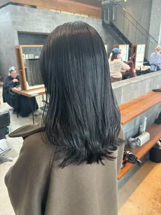 ミディアム カラー パーマ ヘアアレンジ 押切 響　のヘアスタイル