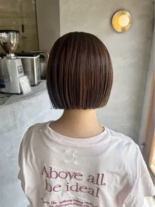 ショート カラー ボブ支持率NO1 🌈CHIKAのヘアスタイル