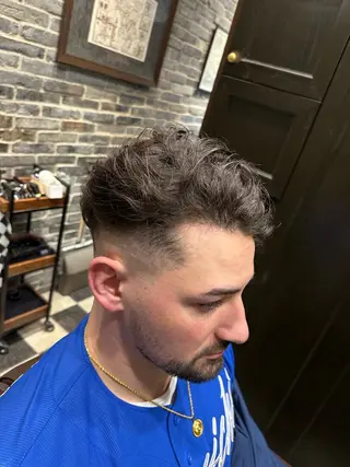 ショート メンズ millionbucks barbershop 上野店所属・【無料/特殊ヘア/ 上野/バーバー】東山のヘアスタイル