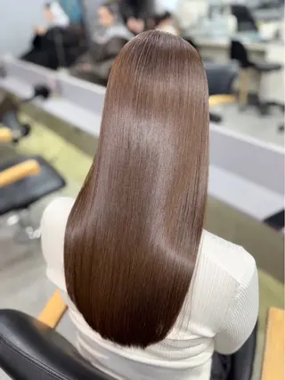 ロング 美髪/髪質改善 レイヤー/透けカラーのヘアスタイル