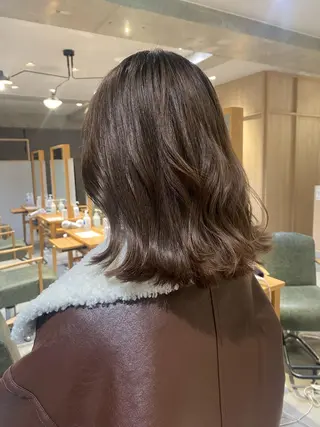 カラー AO所属・RISAKO 艶髪モテヘア🎀府中のヘアスタイル