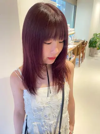 ミディアム カラー Liru:smart salon/茅ヶ崎のヘアスタイル