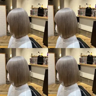 ミディアム カラー 艶カラー/韓国顔周り 🎀mamiのヘアスタイル