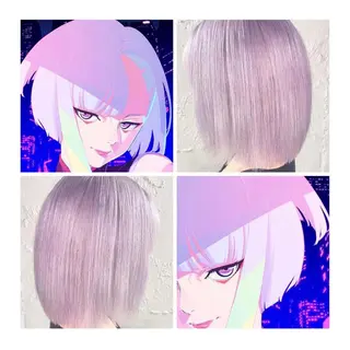 ショート カラー GARU-ガル-所属・TSUNO🦖 派手髪/オタク美容師のヘアスタイル