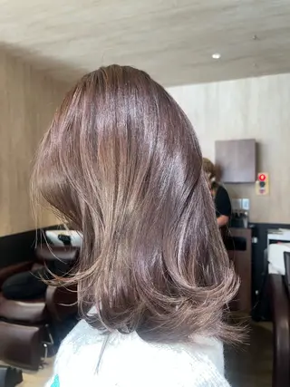 ミディアム カラー 産休中です 艶カラー♡オカのヘアスタイル