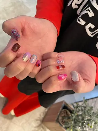 ショート m kaori𓃟のネイルデザイン