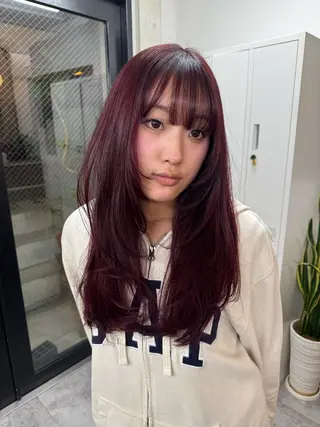 ロング ﾒﾝｽﾞﾅﾁｭﾗﾙ acoのヘアスタイル