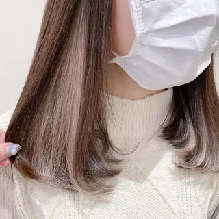 セミロング エクステ/ハイトーン 🐏☁️miminaのヘアスタイル