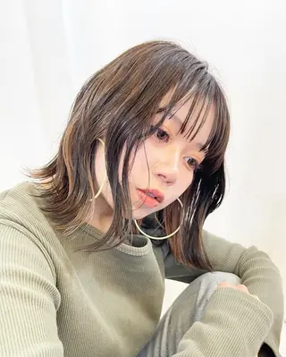 セミロング 剣持友希/ifh iizuka/高崎のヘアスタイル