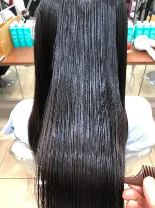 ロング コテ巻き風パーマ/ 髪質改善/河島恭平のヘアスタイル