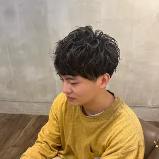 ショート パーマ メンズ 吹田/岸辺/宇津 太喜のヘアスタイル