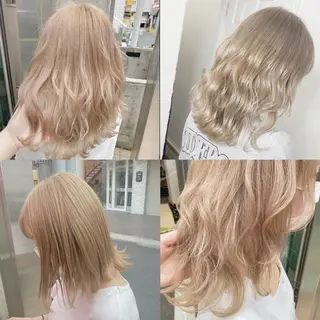 ミディアム 💛ムラ修正ブリーチ 💛YUUのヘアスタイル