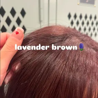 ミディアム カラー lucina ヒヨリのヘアスタイル