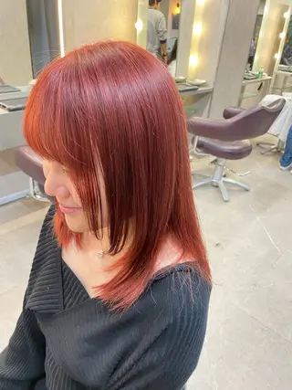 セミロング AUBE HAIR tenjin【オーブヘアーテンジン】所属・nene .のヘアスタイル