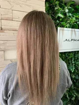 ロング 韓国ヘア×ハイトーン AYA💫のヘアスタイル