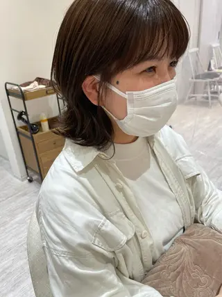 ミディアム カラー Chiho / 梅田 / ボブ/ パーマのヘアスタイル