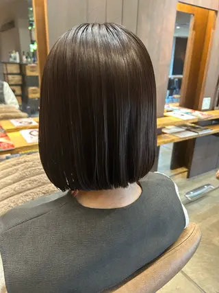 ショート 美髪縮毛矯正/ 髪質改善/愛敬響のヘアスタイル