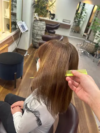 ミディアム カラー Art BeAuté ROUGET所属・野上 晃生のヘアスタイル