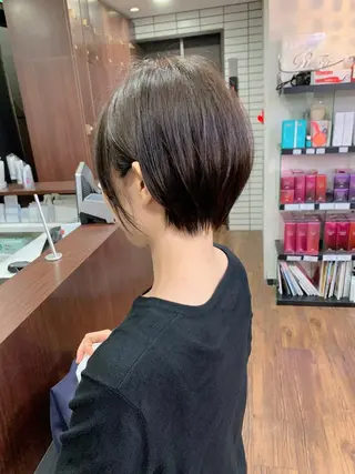ショート 縮毛矯正/ショート/ レイヤー/畑中正敏のヘアスタイル