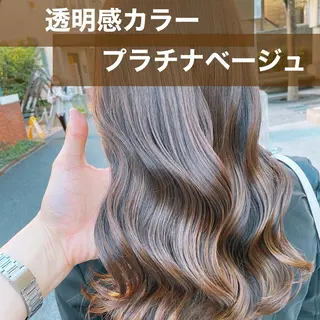 ロング カラー ブリーチなし✨艶髪 カラー𓃲YAGIのヘアスタイル