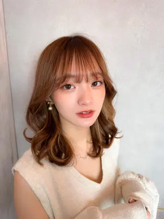 ロング カラー 新宿/韓国風レイヤー 髪質改善/渋谷直樹のヘアスタイル