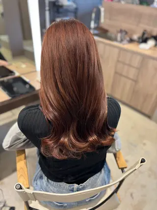 ロング カラー Iris by artina 武蔵小杉店【イリス バイ アルティナ】所属・🎼レイヤー/顔周り カット/nene♬のヘアスタイル