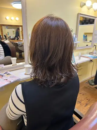 ミディアム カラー MoMO/北三条駅 🌼Yuukaのヘアスタイル